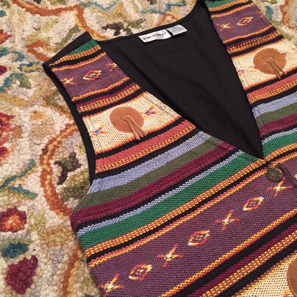 Vintage Southwestern Boho Vest Size Small - Picture 3 of 5
